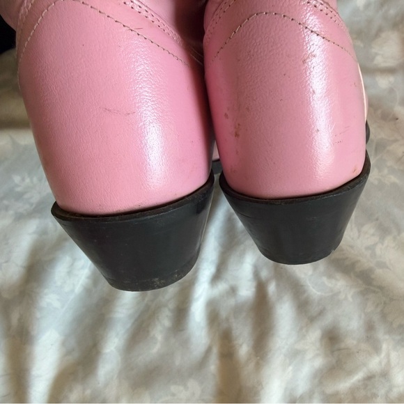 ‼️SOLD‼️ Vintage | Pink western Leather boots - Picture 6 of 6
